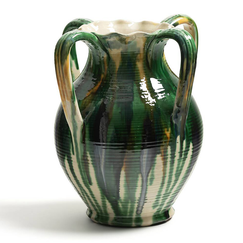 Ваза Faience Vase III Белый Зеленый Желтый Синий в Ижевске | Loft Concept 