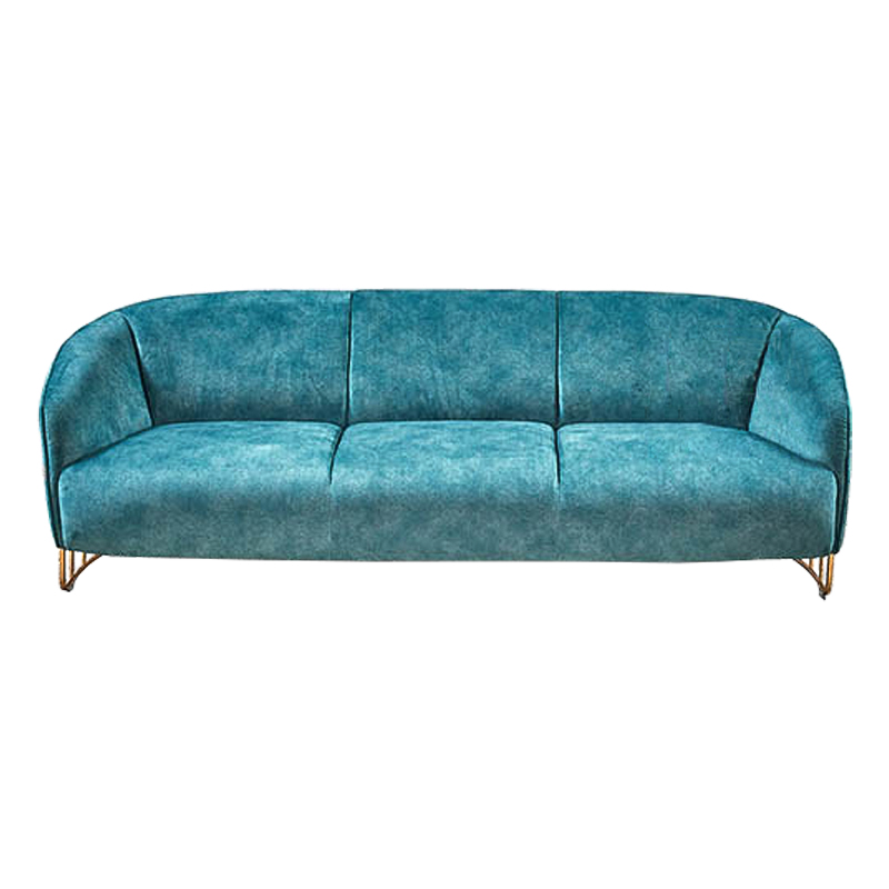 Диван Turquoise Ripples Sofa Бирюзовый Латунь в Ижевске | Loft Concept 