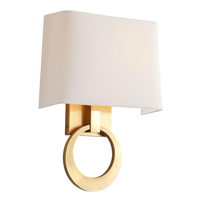 Бра Dana Sconce Brass Ring Латунь Белый в Ижевске | Loft Concept 