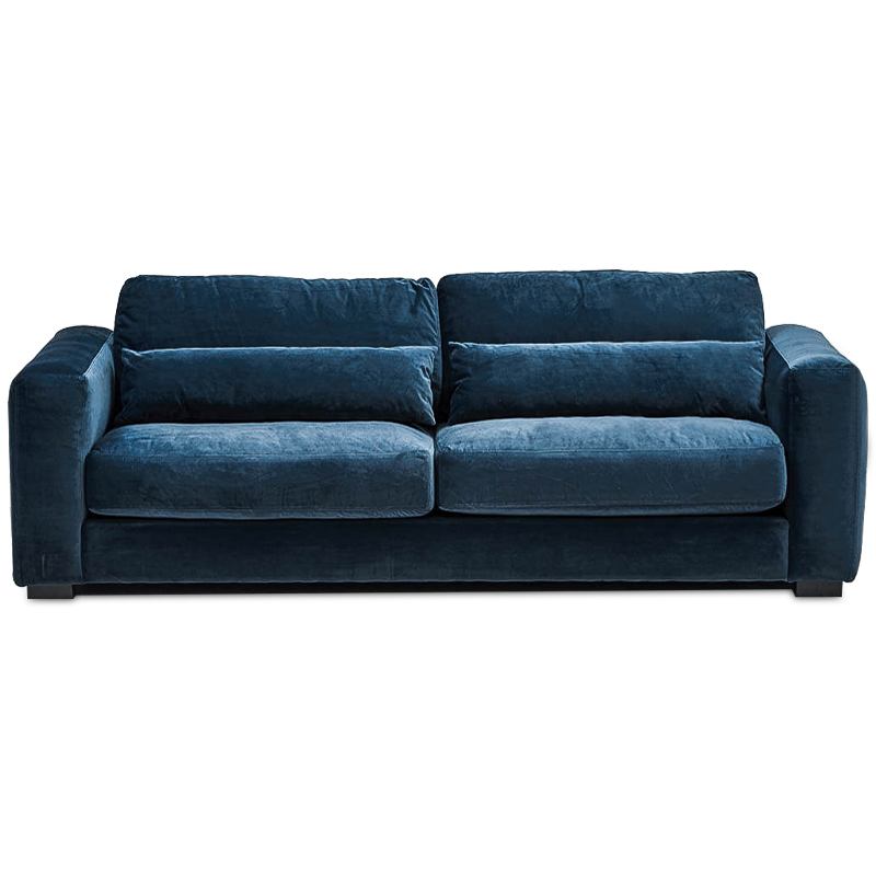 Диван Kleber Sofa blue Темно-синий Черный в Ижевске | Loft Concept 