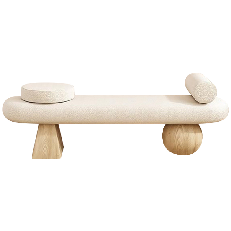 Банкетка Hollie Wooden Forms Bench Бежевый Древесина в Ижевске | Loft Concept 