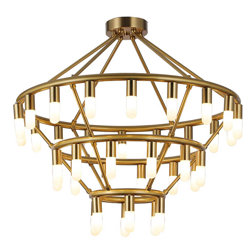 Люстра Maynor Candles Chandelier Латунь в Ижевске | Loft Concept 