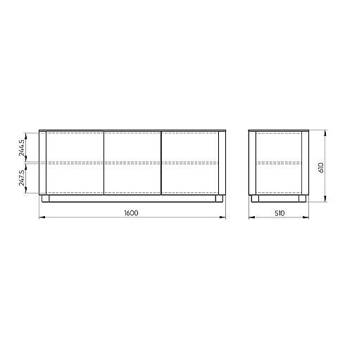 Тумба серо-бежевая с 3-мя дверцами Tammi  в Ижевске