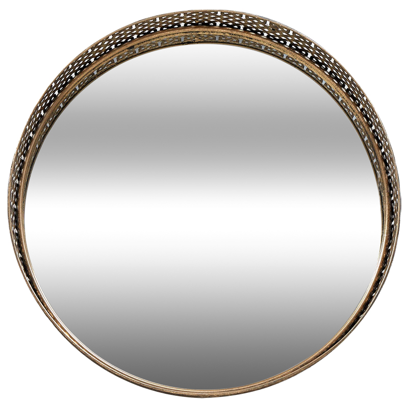 Круглое зеркало Mikayla Round Brass Mirror Латунь Зеркало в Ижевске | Loft Concept 