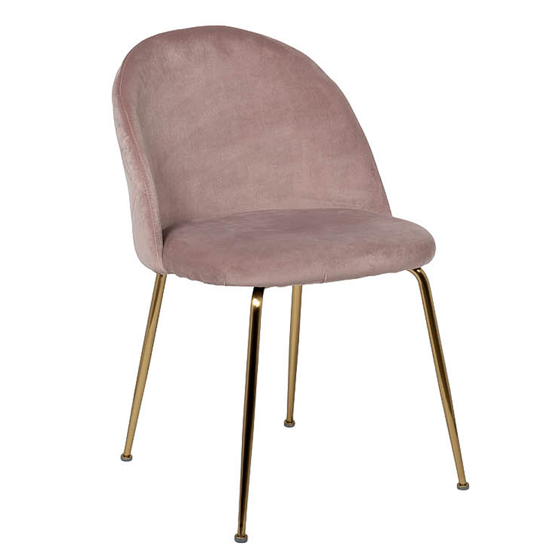 Стул Sadler Chair pink velor Розовый (Rose) Золотой в Ижевске | Loft Concept 