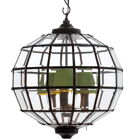 Люстра Lantern Luna Bronze S Темная бронза Прозрачный (Transparent) в Ижевске | Loft Concept 