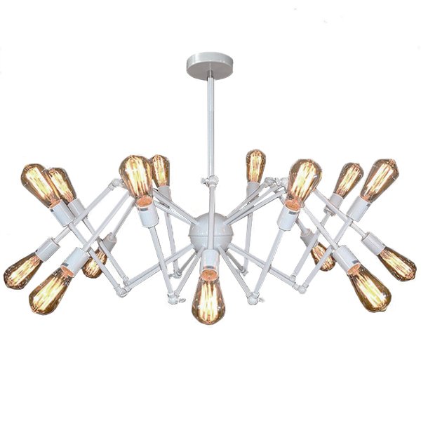 Cветильник Loft Sputnik Chandelier Spider White Белый в Ижевске | Loft Concept 