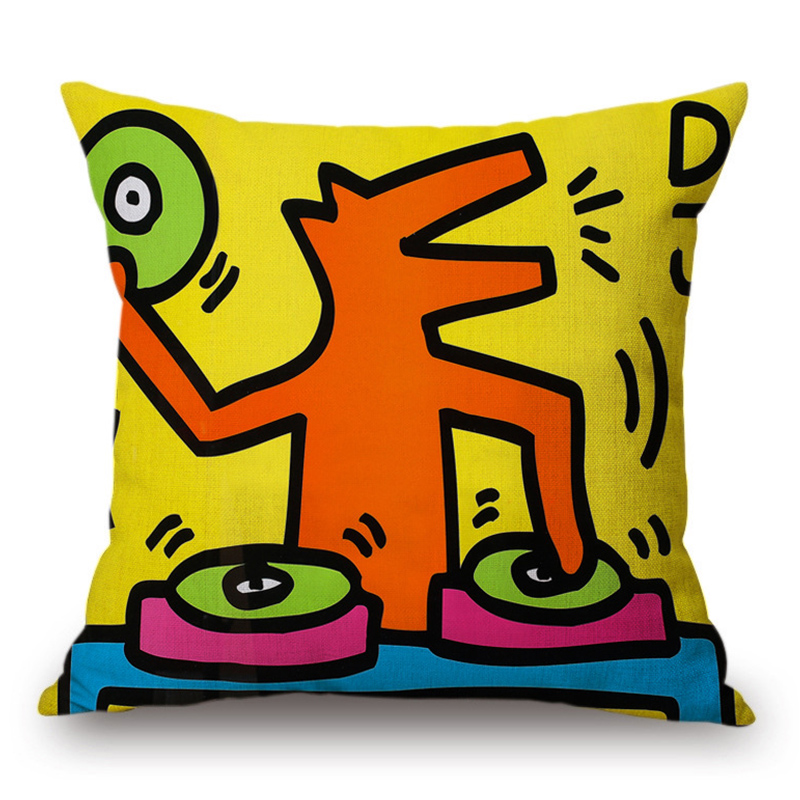 Подушка Keith Haring 3 Мульти в Ижевске | Loft Concept 