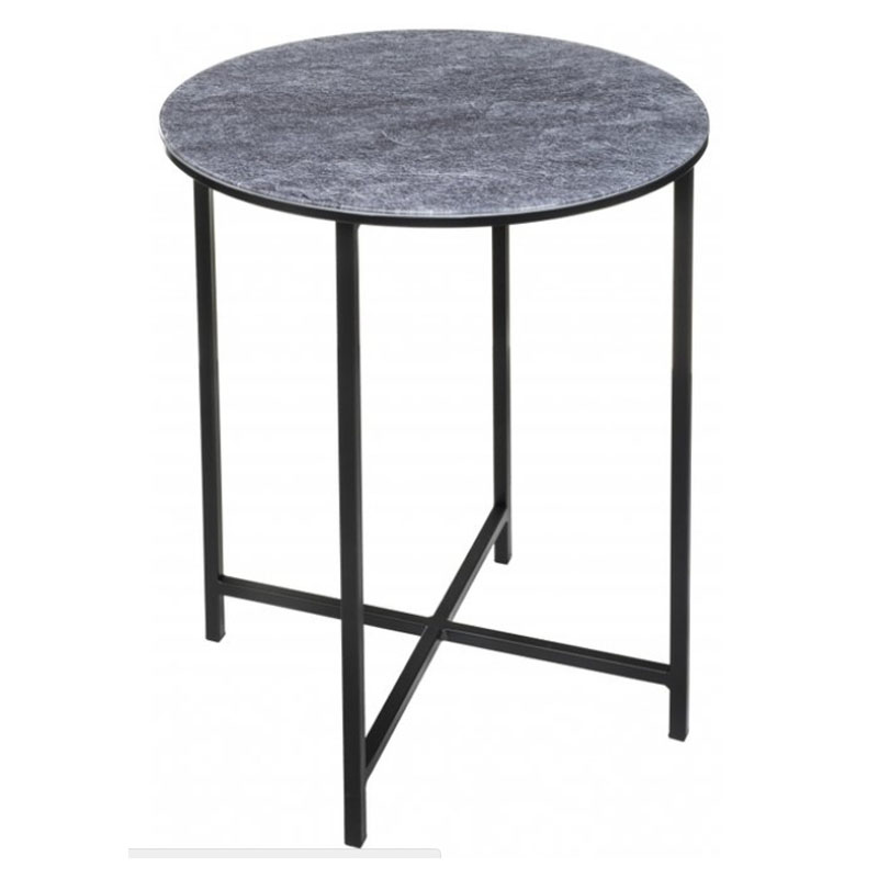 Приставной стол Zermatt Side Table round gray Серый (Gray) в Ижевске | Loft Concept 