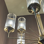 Люстра с 9-ю цилиндрическими стеклянными плафонами Jeanette варинант исполнения - 5 | Loft Concept в Ижевске