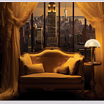 Настольная лампа c абажуром в форме купола из натурального камня  Heavenly Harmony варинант исполнения - 6 | Loft Concept в Ижевске