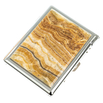 Портсигар с газовой зажигалкой из натурального камня Оникс Stone Cigarettes Cases варинант исполнения - 1 | Loft Concept в Ижевске