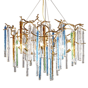 Люстра Waterfall Chandelier Blue