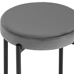Табурет с мягким круглым сиденьем RIO Grey варинант исполнения - 4 | Loft Concept в Ижевске