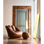 Дизайнерский кожаный пуф в виде бейсбольного мяча Poltronova Joe Ball Pouf варинант исполнения - 4 | Loft Concept в Ижевске