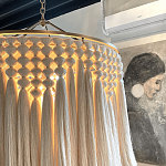 Люстра белая плетеная с кисточками Boho Tassel Chandelier варинант исполнения - 4 | Loft Concept в Ижевске