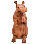Статуэтка деревянная в виде бегемота Hippopotamus of the World варинант исполнения - 2 | Loft Concept в Ижевске