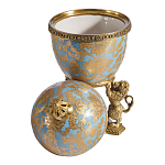 Шкатулка на величественных львах из фарфора с бронзовыми элементами Eden Garden варинант исполнения - 2 | Loft Concept в Ижевске