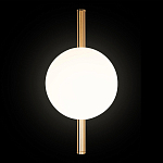 Бра с золотым основанием и белым плафоном в форме шара Bubble варинант исполнения - 5 | Loft Concept в Ижевске