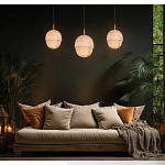 Подвесной светильник светодиодный с плафоном сферической формы Stone Helios варинант исполнения - 1 | Loft Concept в Ижевске