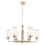 Люстра с 6-ю цилиндрическими стеклянными плафонами Jeanette варинант исполнения - 2 | Loft Concept в Ижевске