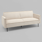 Диван современный вельветовый прямой Worcester Молочный варинант исполнения - 1 | Loft Concept в Ижевске