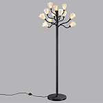 Торшер с плафонами из белых фарфоровых цветов на изогнутых ветвях Floralis варинант исполнения - 4 | Loft Concept в Ижевске