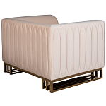 Кресло велюровое бежевое Cubic Silhouette варинант исполнения - 2 | Loft Concept в Ижевске