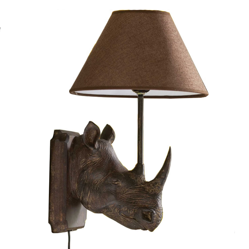 Бра Носорог Rhinoceros Коричневый в Ижевске | Loft Concept 