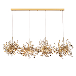 Люстра подвесная из четырех частей с металлическими круглыми элементами Terzani Argent варинант исполнения - 1 | Loft Concept в Ижевске