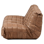 Дизайнерский кожаный диван коричневый без подлокотников Aveline Leather Sofa варинант исполнения - 3 | Loft Concept в Ижевске