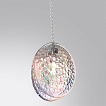 Подвесной светильник с круглым плафоном из рельефного стекла Disc Light варинант исполнения - 3 | Loft Concept в Ижевске