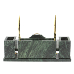 Настольный письменный набор из змеевика с подставкой под календарь Successful Leader варинант исполнения - 3 | Loft Concept в Ижевске