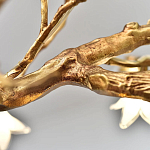 Люстра в виде золотой ветки с цветами Glass Flower Pendant Light варинант исполнения - 8 | Loft Concept в Ижевске