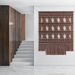 Панно Макраме коричневый цвет  варинант исполнения - 1 | Loft Concept в Ижевске