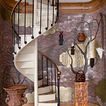 Обои ручная роспись Willow & Waves Original colourway on Edo painted Xuan paper with antiquing варинант исполнения - 3 | Loft Concept в Ижевске