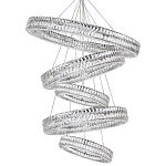 Вертикальная Композиция из круглых Хрустальных светильников Elizabeth Хром варинант исполнения - 1 | Loft Concept в Ижевске