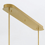 Подвесной светильник линейный золотого цвета с длинной цилиндрической стеклянной трубкой Eurofase варинант исполнения - 8 | Loft Concept в Ижевске