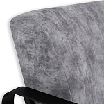 Кресло серый велюр с жесткими подлокотниками на полозьях Ashton варинант исполнения - 5 | Loft Concept в Ижевске