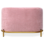 Банкетка овальная пыльно-розовый велюр на 4-х металлических ножках золотого цвета SANJAY варинант исполнения - 2 | Loft Concept в Ижевске