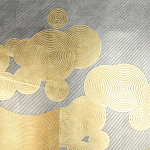 Обои ручная роспись в стиле Арт-деко Namban Colourway SC-289 on gold gilded paper варинант исполнения - 1 | Loft Concept в Ижевске