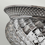 Потолочный светильник с чашеобразным плафоном из толстого волнообразного стекла и широким узорчатым основанием Hinkley варинант исполнения - 6 | Loft Concept в Ижевске