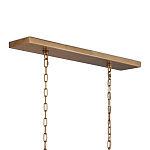 Люстра прямоугольная с каркасом золотого цвета Soft Glow Lamps варинант исполнения - 5 | Loft Concept в Ижевске