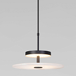 Светодиодный подвесной светильник черный с мраморным рассеивателем варинант исполнения - 2 | Loft Concept в Ижевске