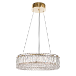 Люстра подвесная круглая из прозрачного хрусталя с золотым корпусом Selfsufficient варинант исполнения - 3 | Loft Concept в Ижевске