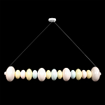 Подвесной светильник светодиодный горизонтальный в виде ожерелья из пастельных сфер Pastel Lunaria Horizon  варинант исполнения - 1 | Loft Concept в Ижевске