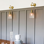 Бра с подвесной лампой на шнуре и ребристым патроном Elstead Lighting варинант исполнения - 2 | Loft Concept в Ижевске