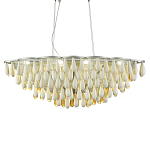 Люстра с подвесками в форме капель на серебристом каркасе Raindrop варинант исполнения - 2 | Loft Concept в Ижевске