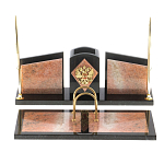 Настольный письменный набор из розового мрамора Marble Accessory варинант исполнения - 1 | Loft Concept в Ижевске