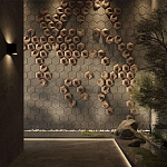 Гипсовая 3D панель с принтографией PM-41 варинант исполнения - 3 | Loft Concept в Ижевске